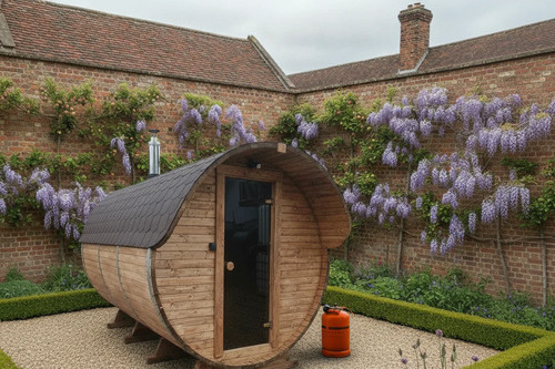 Outdoor barrel sauna gas - sauna, 3m