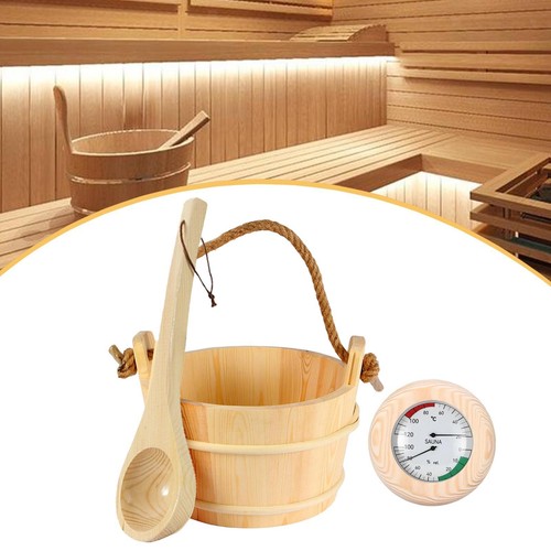 Sauna bucket and ladle tub - bucket,