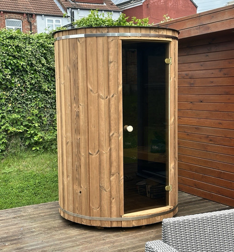 Outdoor wooden barrel dry - outdoor,