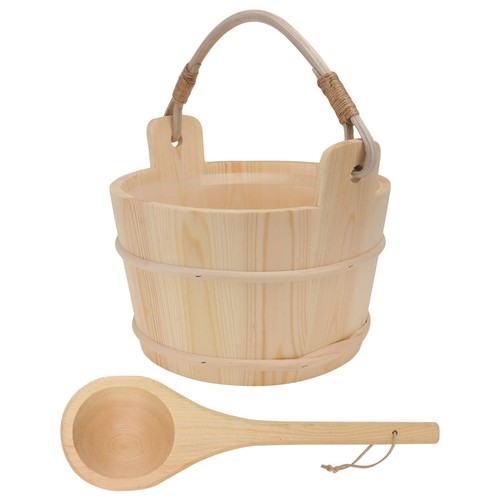 Reusable wooden sauna bucket - sauna,