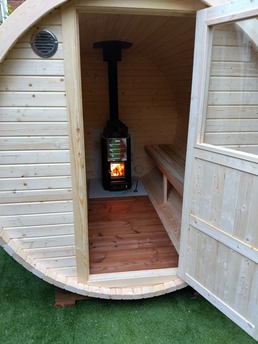 Barrel sauna spruce - spruce, thermo