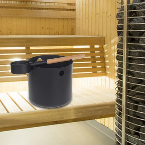 Sauna bucket and - sauna, ladle
