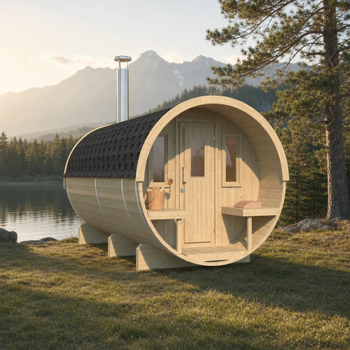 Gfx barrel sauna 400 deluxe - sauna,