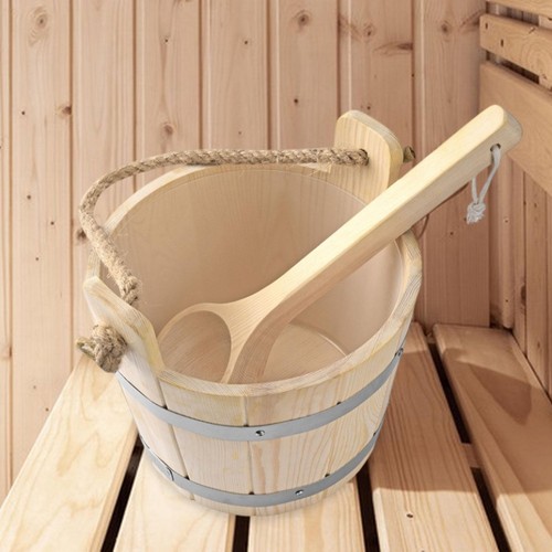 Sauna barrel and ladle made - and,