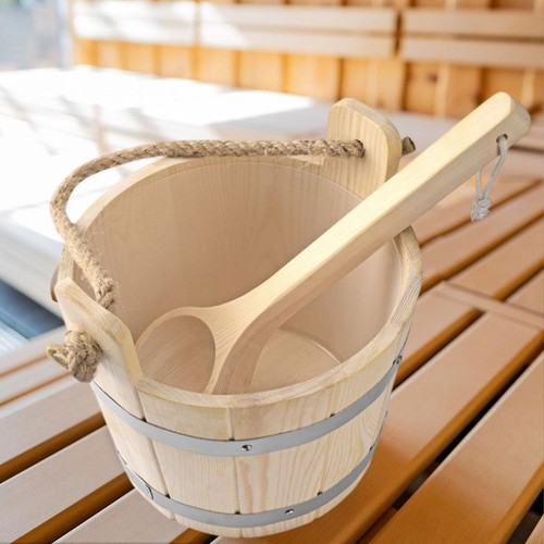 Wooden sauna barrel and - sauna,