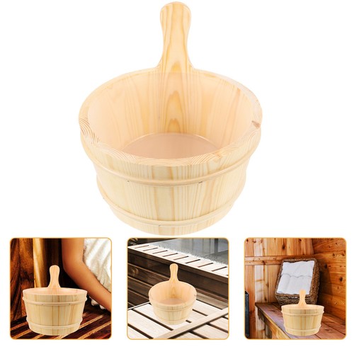 Spa wooden bucket light - bucket, yellow
