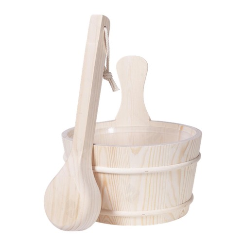 Sauna wooden bucket and - 4l,