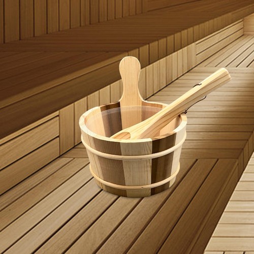 Wood sauna bucket and - sauna,