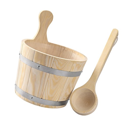 Sauna bucket and ladle - bucket,