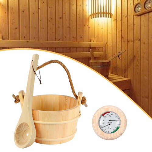Sauna bucket and - bucket, ladle