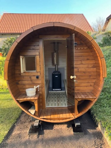 Barrel sauna garden - barrel, sauna,garden