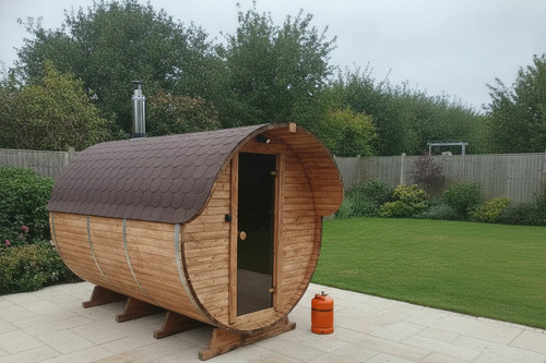 Outdoor barrel sauna gas - outdoor, 3m