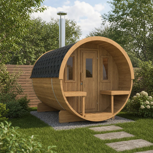 Gfx barrel sauna 250 - barrel, 4–5