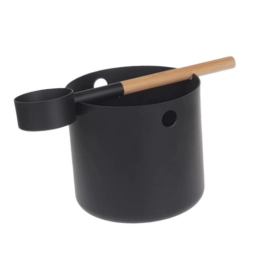 Sauna bucket and - bucket, ladle
