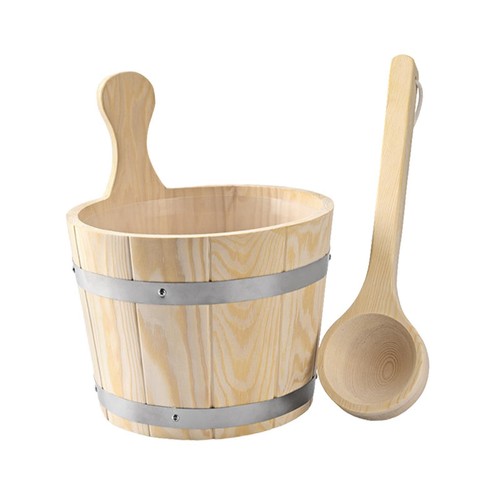Sauna bucket and - bucket, ladle