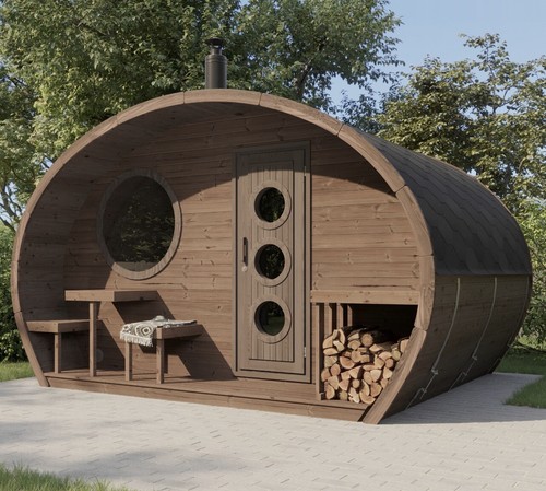 Outdoor sauna garden - garden,