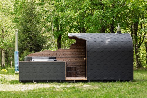 Sauna hot tub combo outdoor - tub, combo,