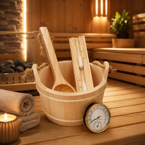 Sauna bucket and ladle - bucket,